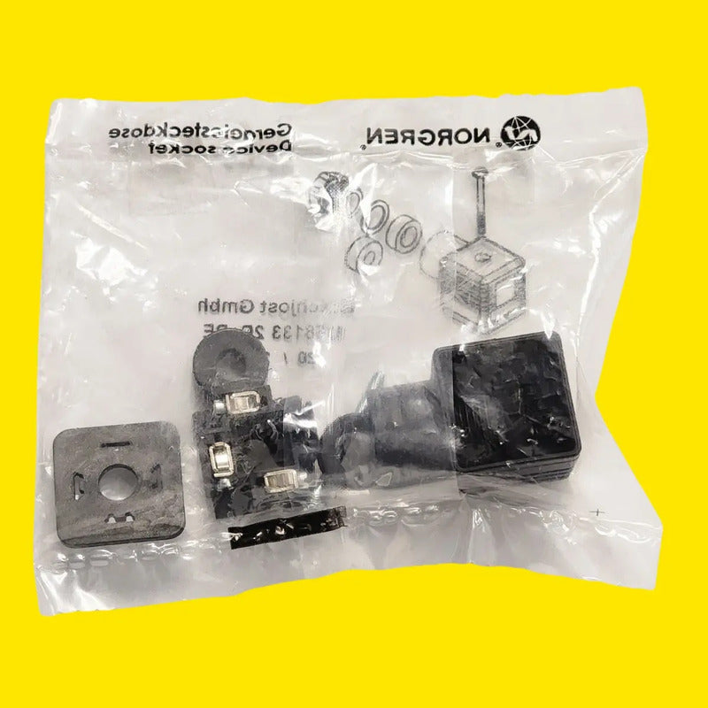 Norgren 1258133 2p+pe Socket Para Bobina De Solenoide