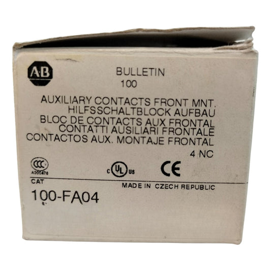 Allen-bradley 100-fa04 Bloque De Contactos Auxiliares