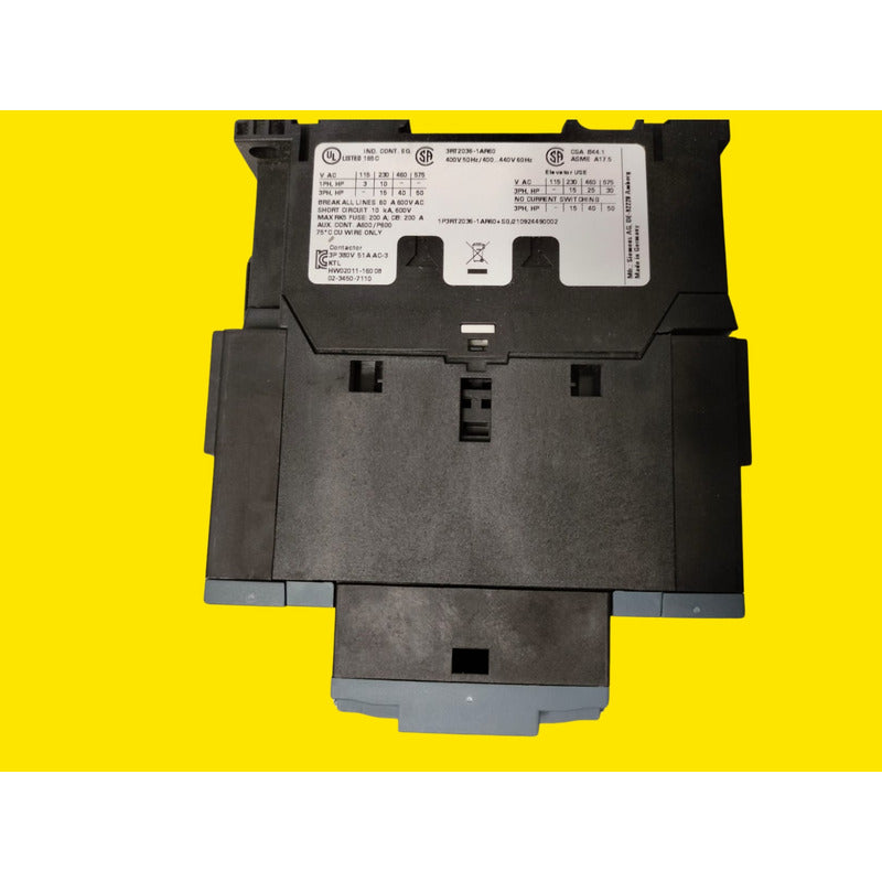 Siemens 3rt2036-1ar60 Contactor De Potencia, Ac-3 51 A, 22 K