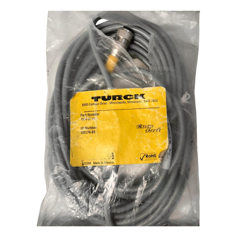 Turck Rk 4.6t-10 U0176-83 Cable De Conexión Recto