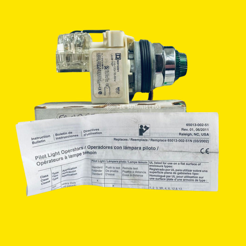 Schneider 9001kt1g31 Lamp Piloto Verde Pres P/prob