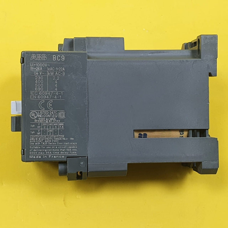 Abb Bc93010 24 V Dc 21 A 600 V Contactor 3 P