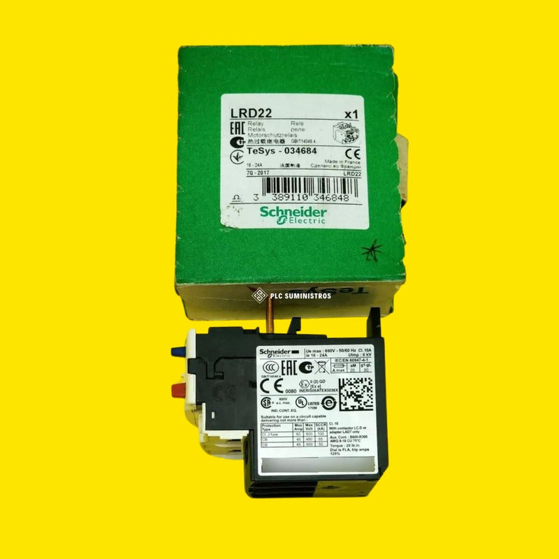 Schneider Lrd22 Relevador De Sobrecarga 16- 24a . Nuevo Caja