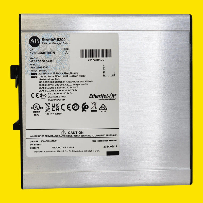Switch Allen-bradley 1783-cms20dn Stratix 5200 Ind