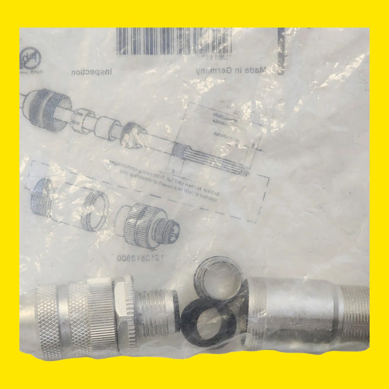 Turck Cmbs 8151-0 6930161 Conector M12 Macho 5 Pines Plateado