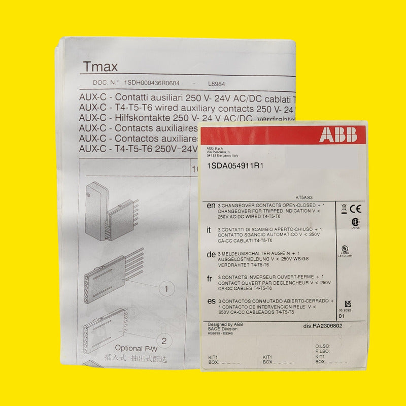 Abb 1sda054911r1 Kt5as3 Accesorio Auxiliar 3 Contactos 250v
