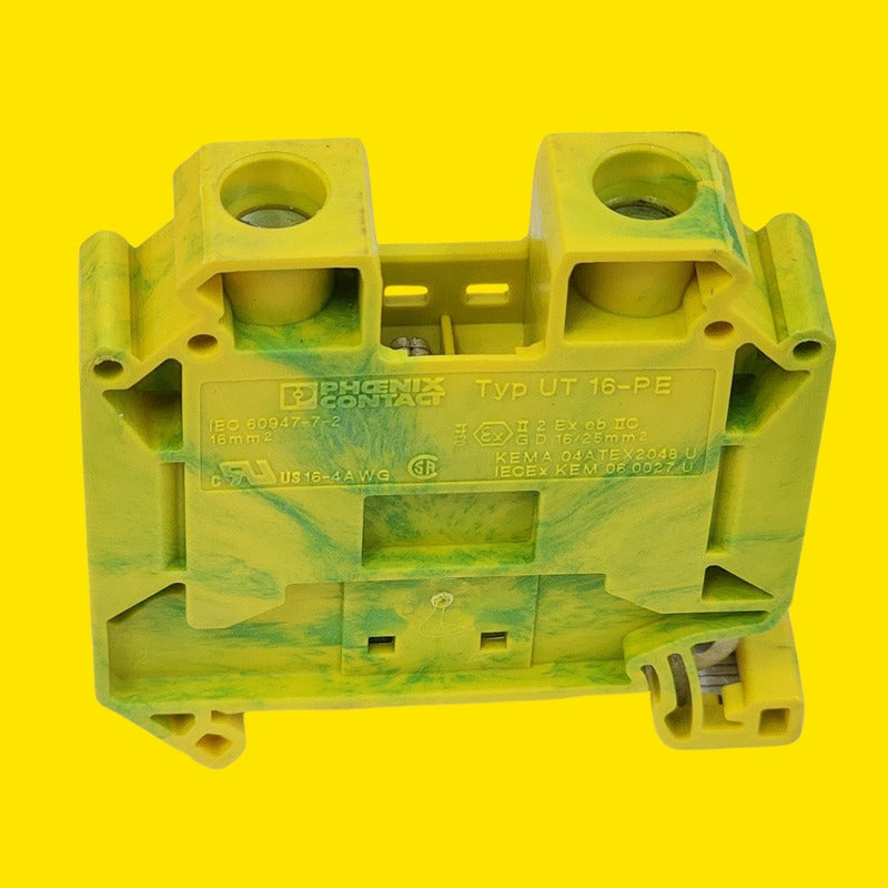 Phoenix Contact Ut 16-pe Bornera De Tierra 16 Mm2 3pzas Amarillo/verde