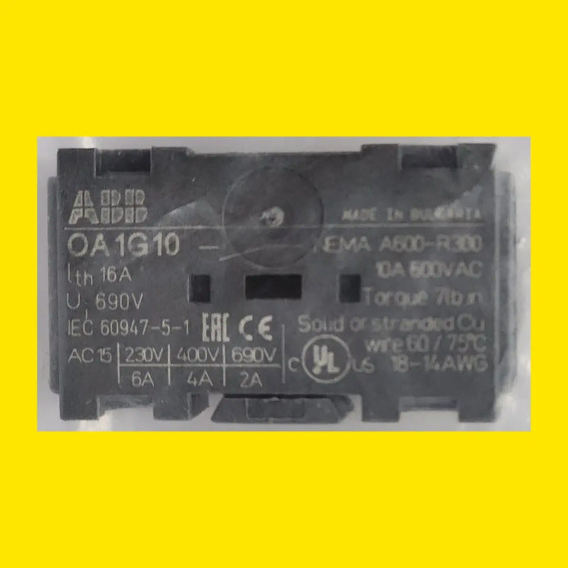 Bloque Contacto Auxiliar Abb Oa1g10 1 No Series Ot Y Os