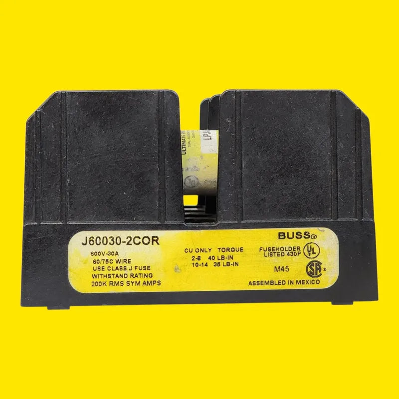 Bussmann J60030-2cor Portafusible Clase J 2p 600v 30a