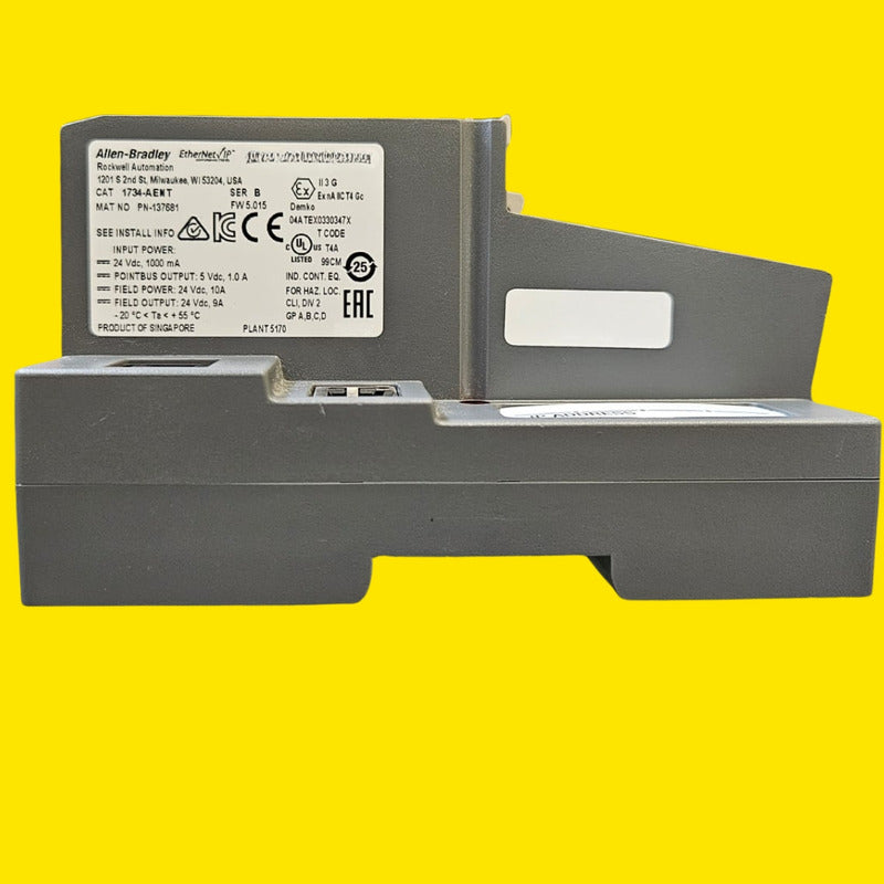 Allen-bradley 1734-aent Point I/o Eternet Network Adaptor.