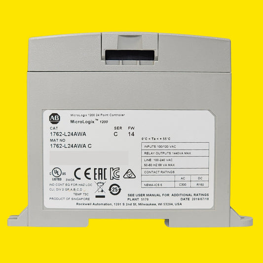 Plc Allen Bradley 1762-l24awa Micrologix 1200 24 I/o 120v