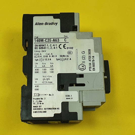 Allen-bradley 140m-c2e-a63 Guardamotor 50hz-60hz