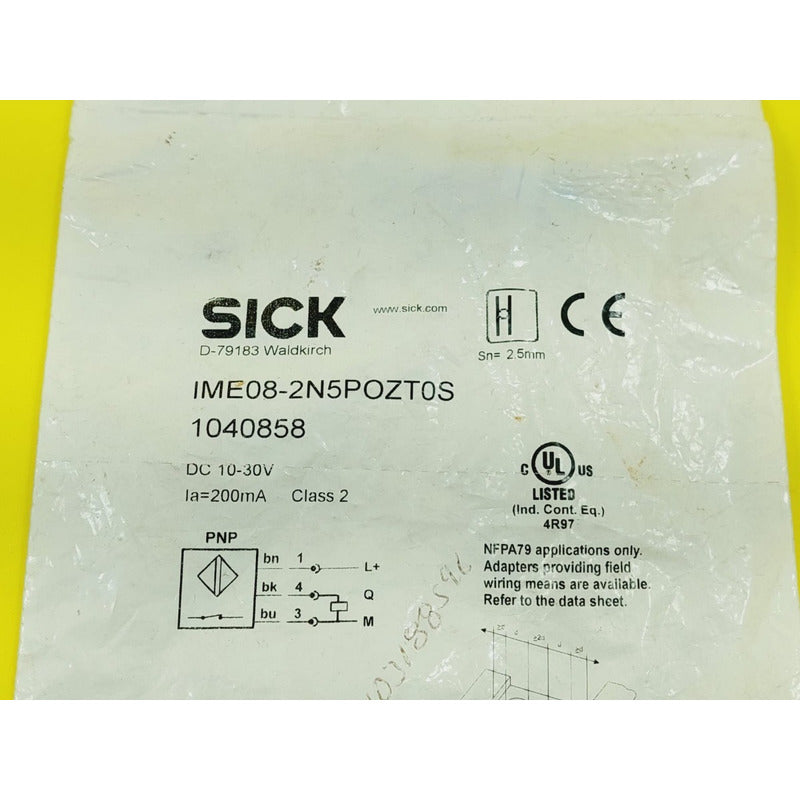 Sick Sensor Ime08-2n5pozt0s 1040858