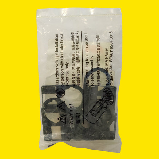 Portaplaca De Leyenda Abb Ka1-8120 Para Botonera Negro