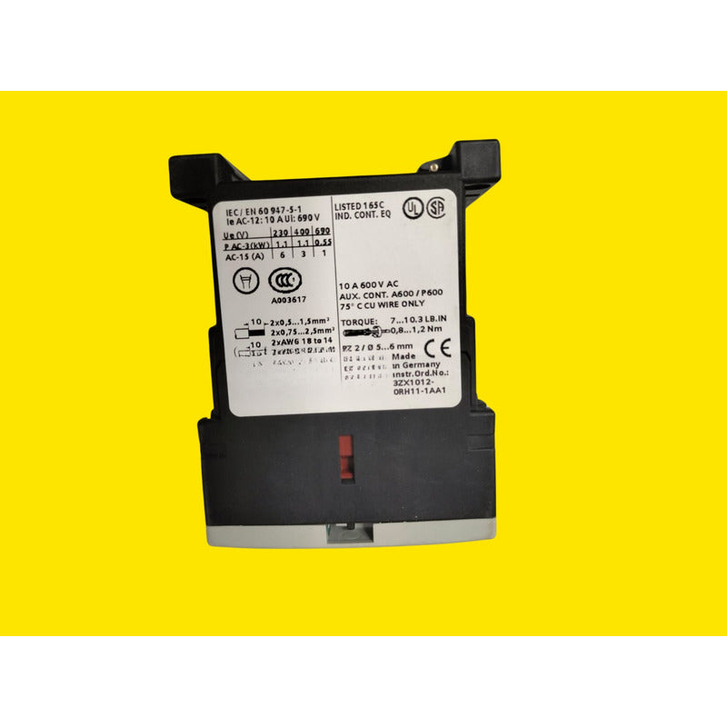 Siemens 3rh1122-1bb40 Contactor Auxiliar..