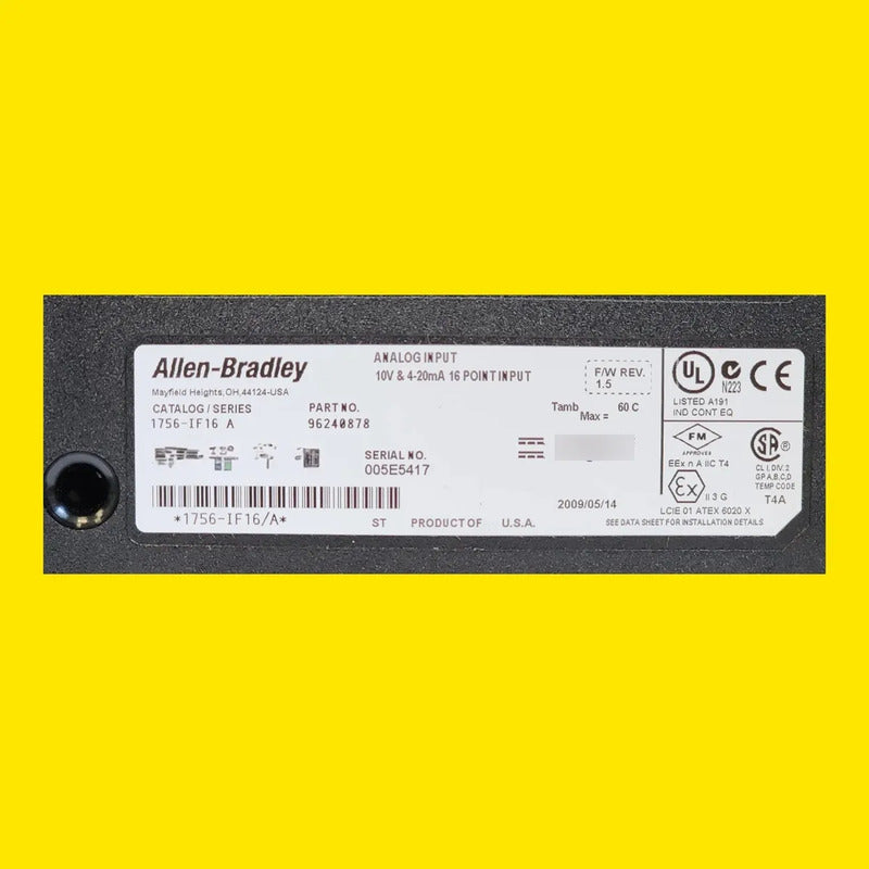 Allen-bradley 1756-if16 Módulo De Entradas Analógicas Plc