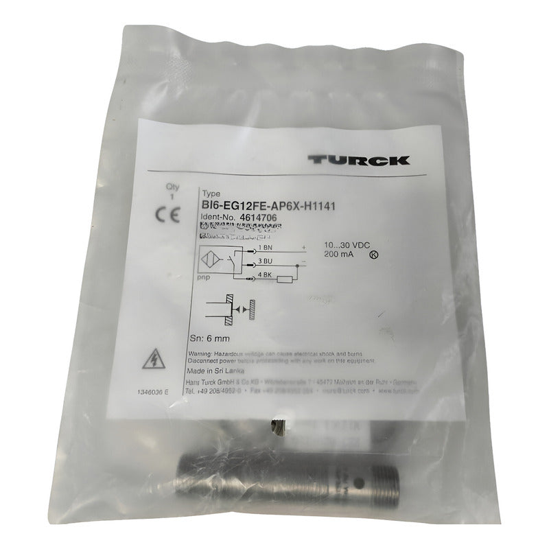 Turck Bi6-eg12fe-ap6x-h1141 Sensor Inductivo