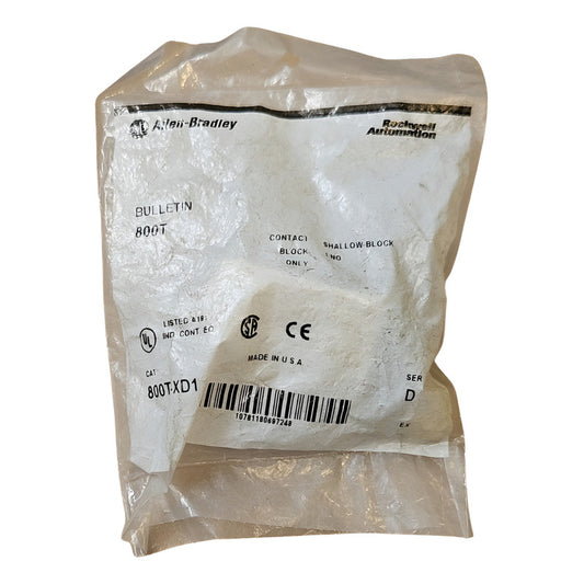 Allen-bradley  800t-xd1 Contac Shallow Block