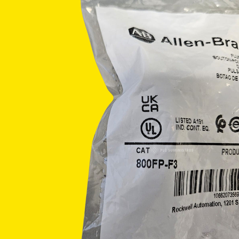 Allen-bradley 800fp-f3 | Botón Pulsador Verde Blanco