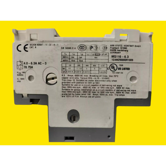 Abb Ms116-6.3. 4,0-6,3a (1sam250000r1009)