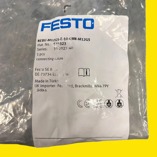 Festo 574323 Nebu-m12g5-e-10-q8n-m12g5 Cable Conexión Gris