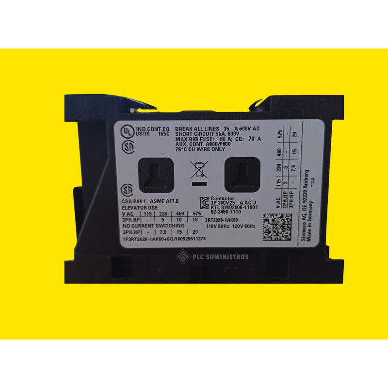 Siemens 3rt2026-1ak60 Contactor