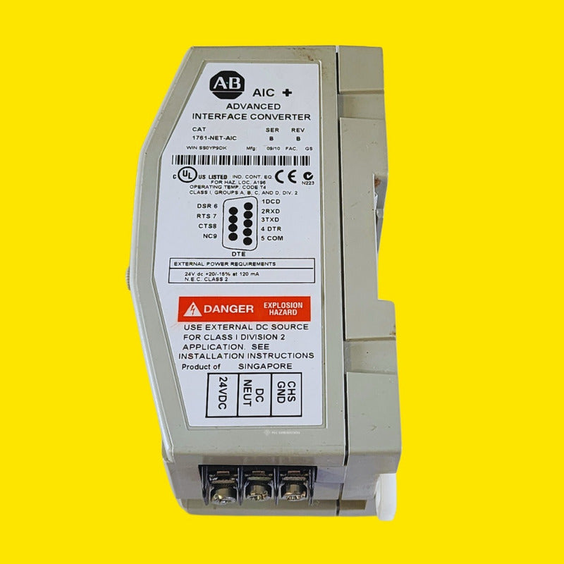 Allen-bradley 1761-net-aic Convertidor De Interfaz. Usado -