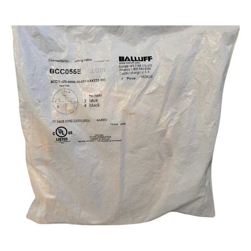 Balluff Bcc055e Bcc M323-0000-10-001-vx43t2-050 Cable