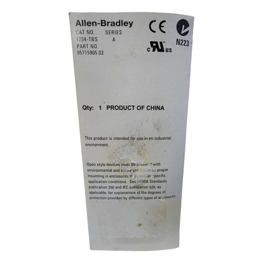 Allen-bradley 1734-tbs Base De Terminales 120-240vca*
