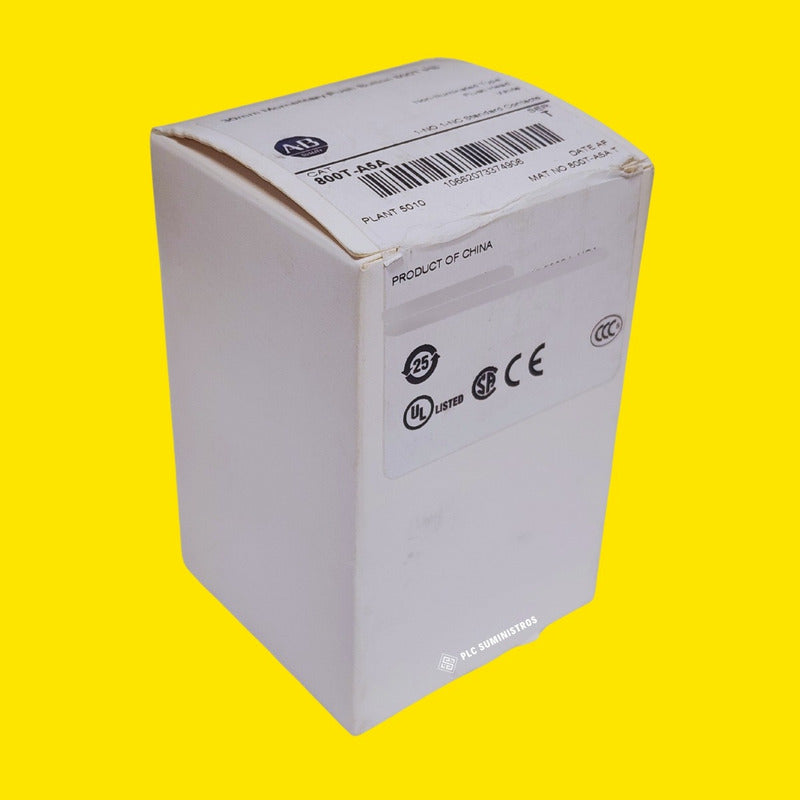Allen Bradley 800t-a5a Pulsador Blanco 800ta5a Con Contactos Blanco