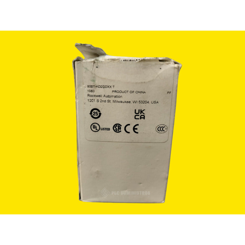 Allen Bradley 800t-fxqh10ra1 Boton Pulsador Negro