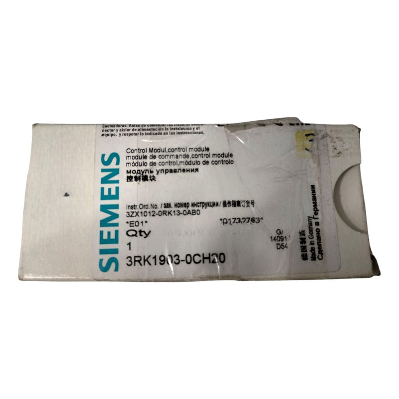 Siemens 3rk1903-0ch20 Modulo De Control