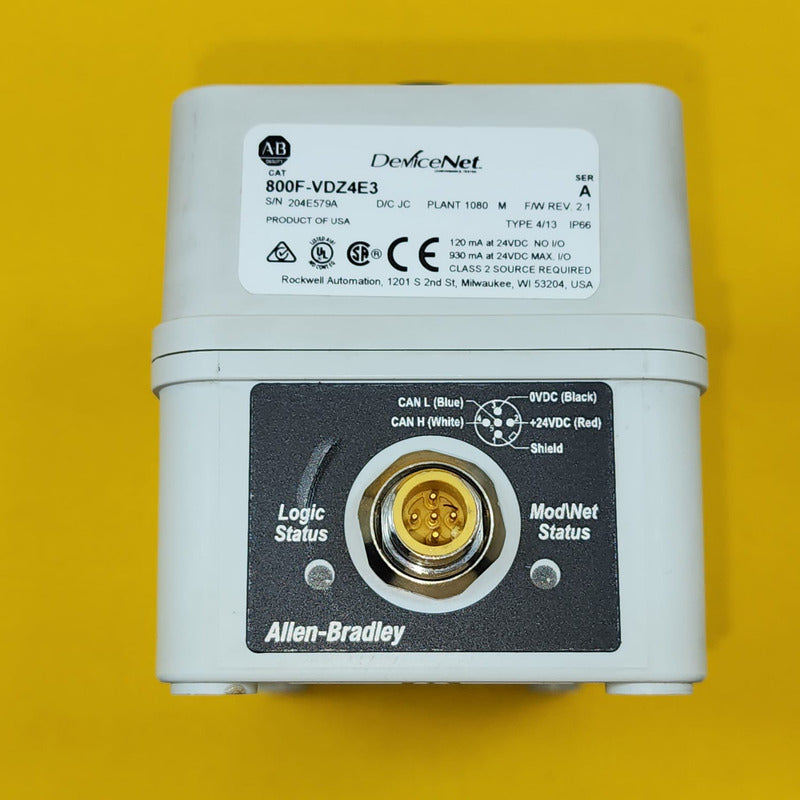 Allen Bradley 800f-vdz4e3 Devicenet Usado