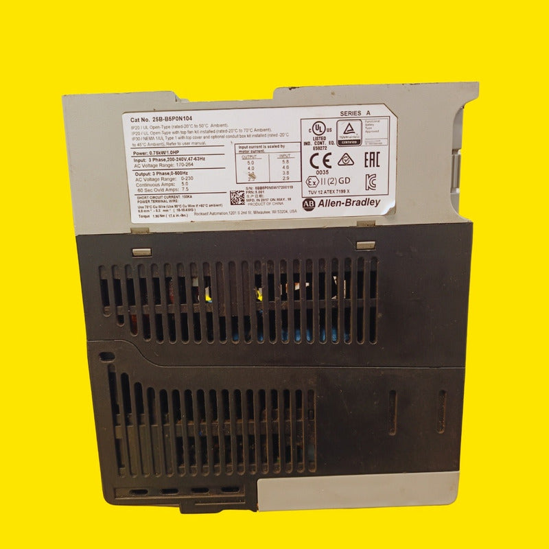 Allen Bradley 25b-b5p0n104 Variador 1 Hp 220v Trifasico