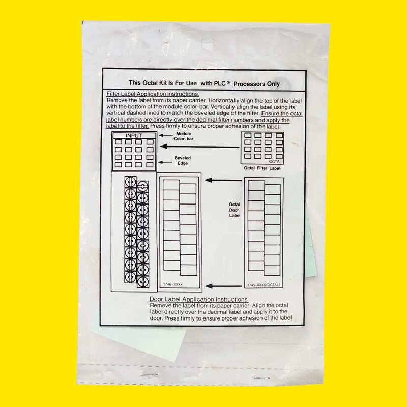 Kit De Etiquetas Octales Allen-bradley 1746-rl41 | Slc 500