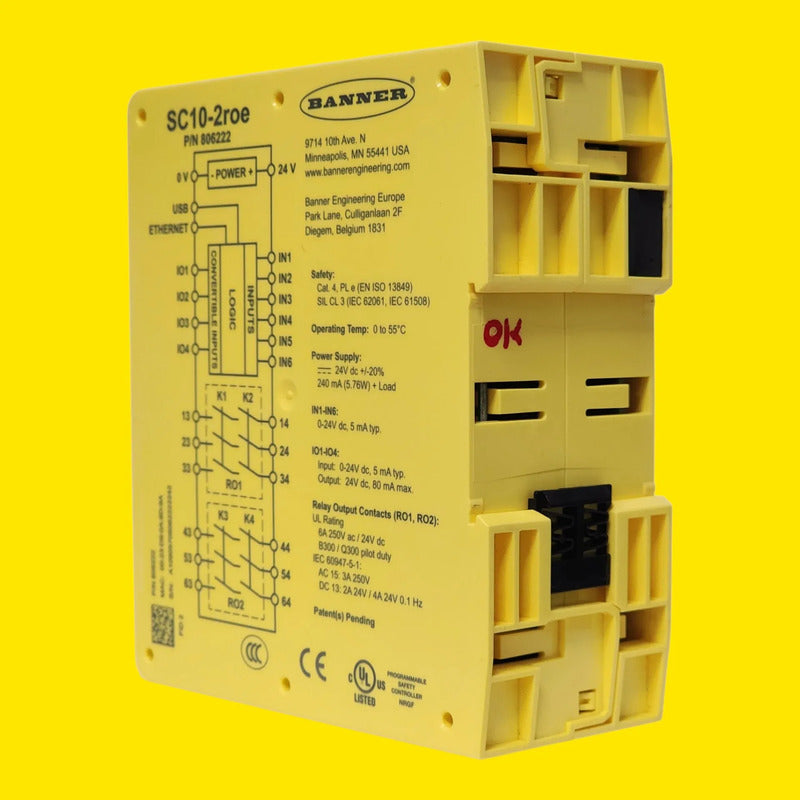 Banner Sc10-2roe 806222 Controlador De Seguridad