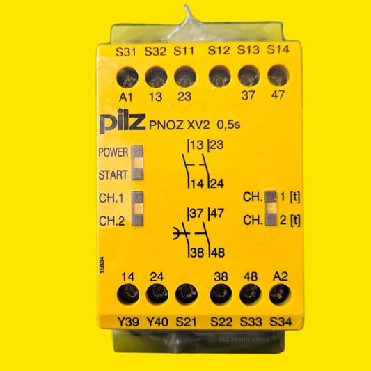 774504 Pilz Time Relay Pnoz Xv2 0.5/24vdc 2n/o 2n/o Fix