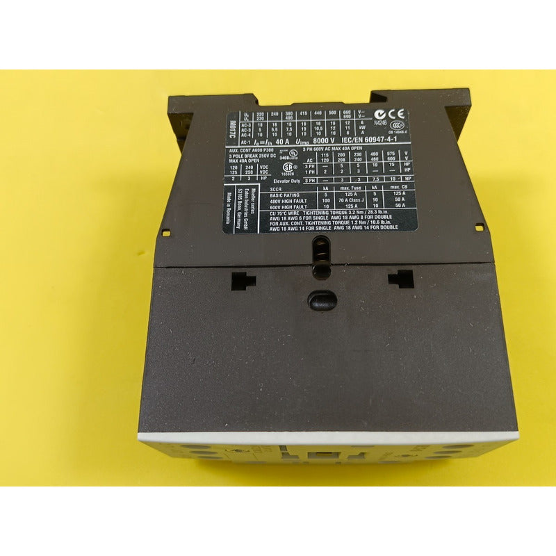 Eaton Dilm17-10 Contactor 40a 220vac