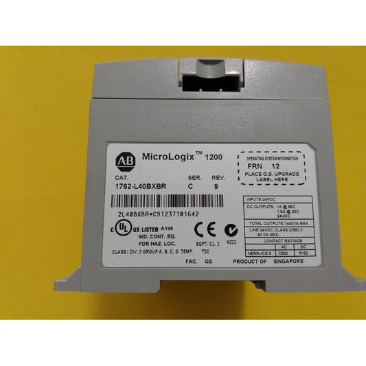 Allen-bradley 1762-l40bxbr Micrologix 1200 Plc.