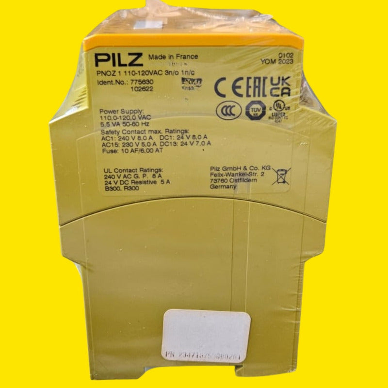 Pilz Pnoz 1 110-120vac 775630 3n/o 1n/c