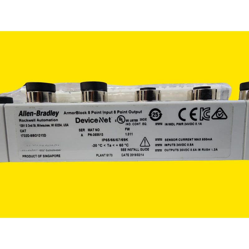 Allen-bradley 1732d-8i8o1212d Modulo De E/s Digital