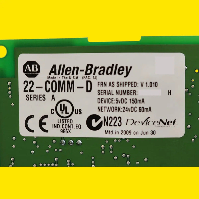 Allen-bradley 22-comm-d Tarjeta Comunicación Devicenet