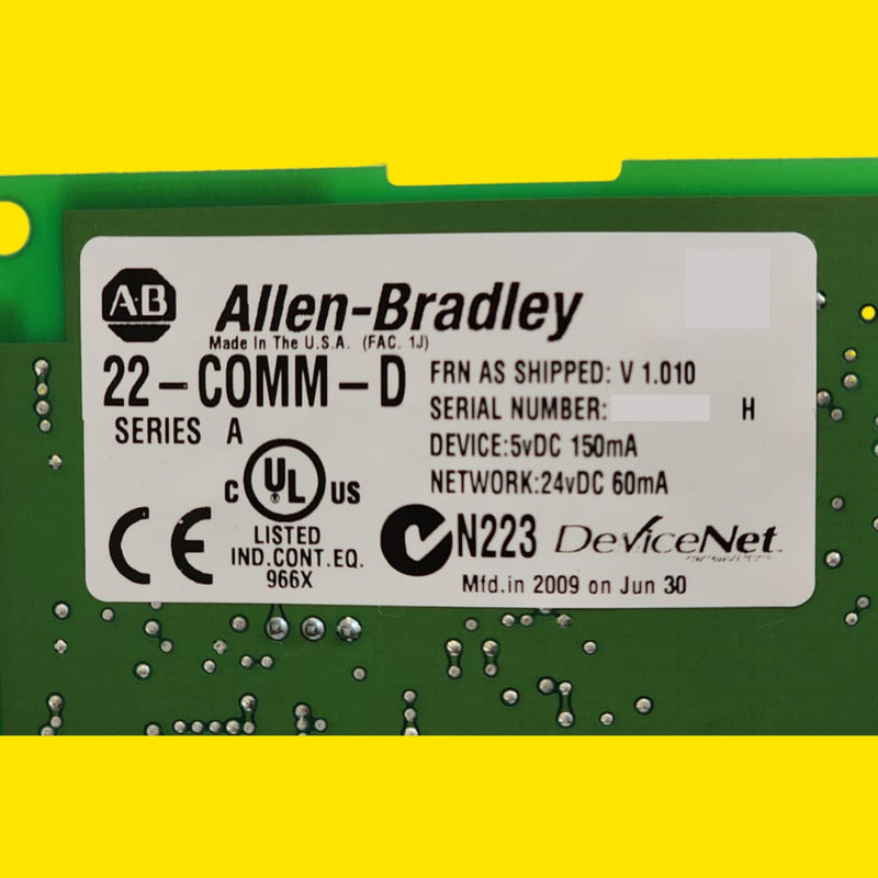 Allen-bradley 22-comm-d Tarjeta Comunicación Devicenet