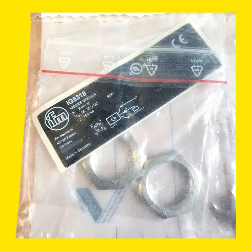 Ifm Ig5318 Sensor Inductivo De Proximidad M18 8 Mm Pnp