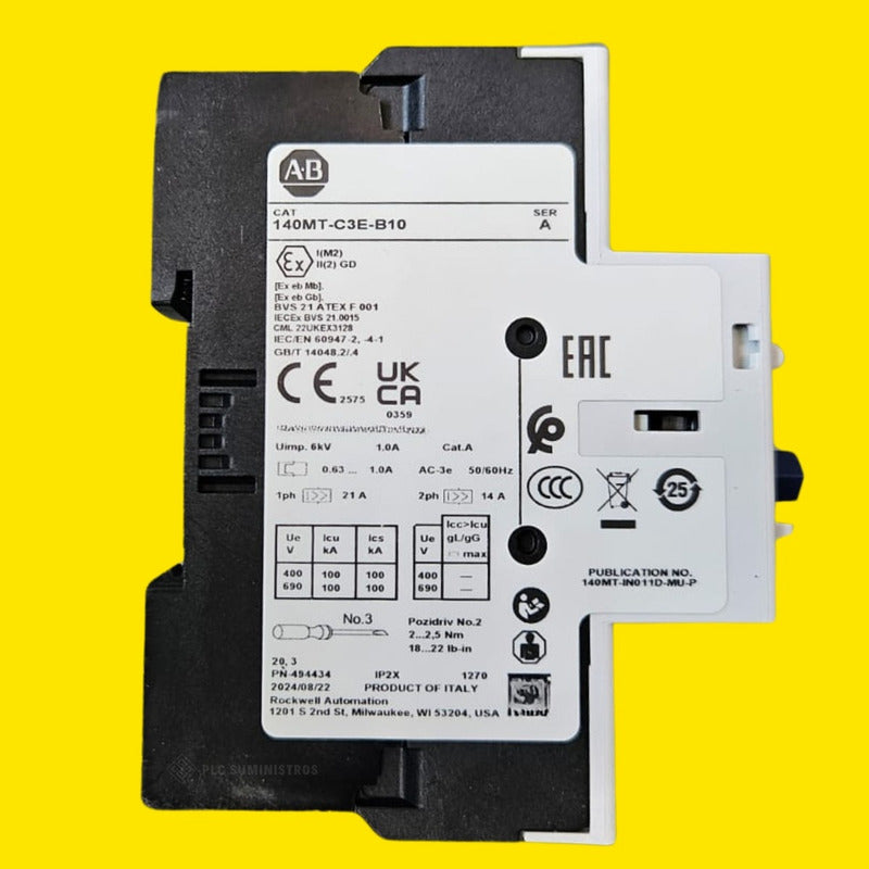 Allen-bradley 140mt-c3e-b10 Engine Guard 50/60