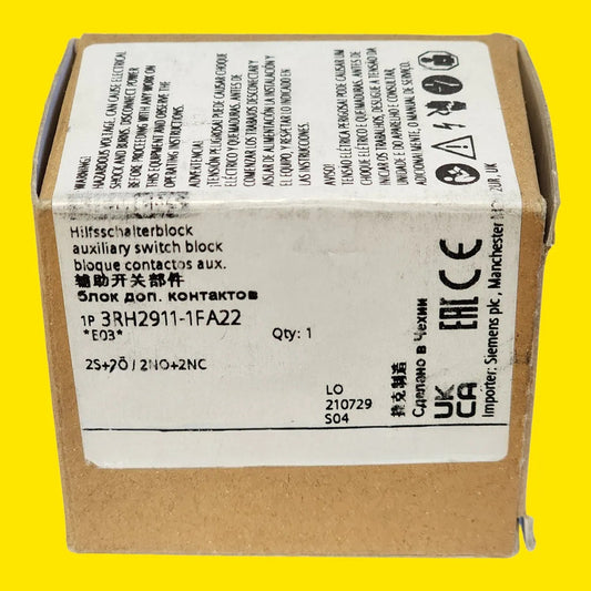 Bloque Auxiliar Siemens 3rh2911-1fa22 2na 2nc