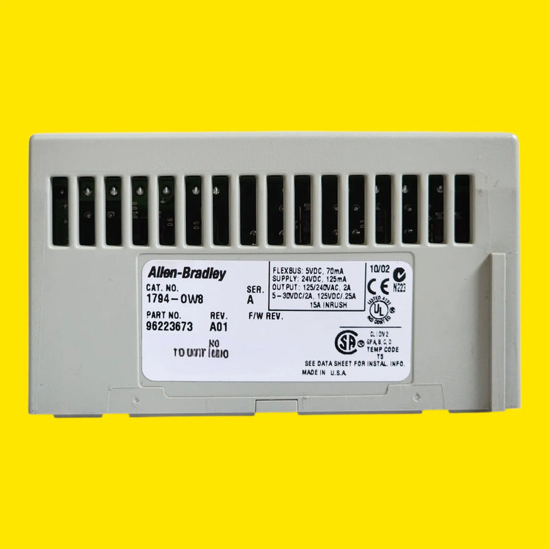 Allen-bradley 1794-tbnf + 1794-ow8 Módulo Salida Digital