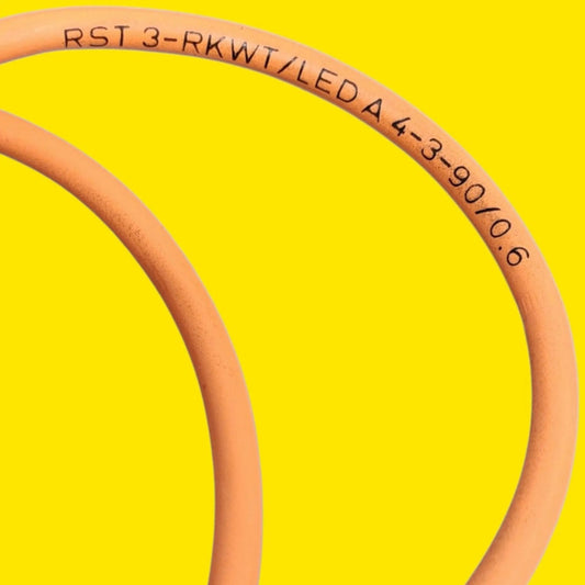 Lumberg Rst 3-rkwt/led A 4-3-90/0.6 Cable 3 Pines Naranja