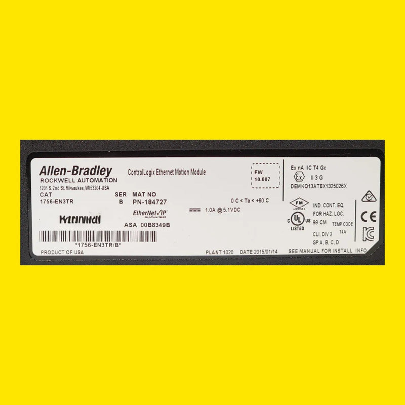 Allen-bradley 1756-en3tr Módulo Comunicación Ethernet/ip