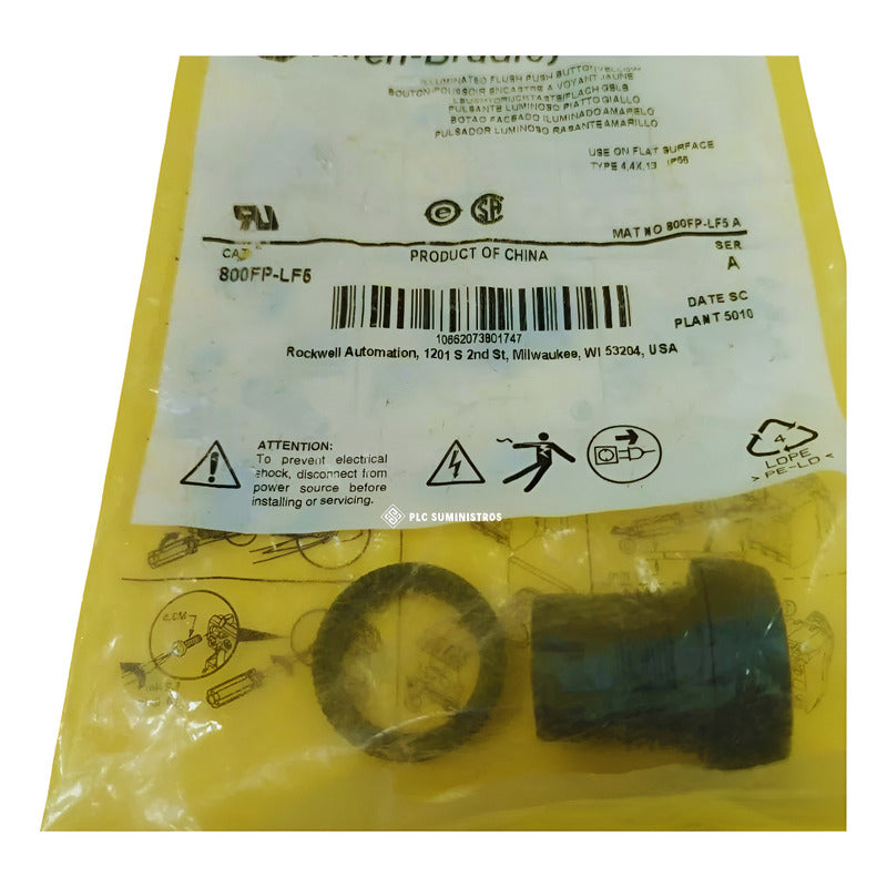 Allen Bradley Pulsador 800fp-lf5 Negro